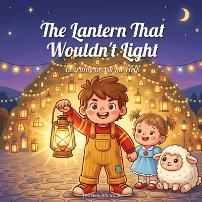 Cover of The Lantern That Wouldn't Light, by Therese Martin. Young children.